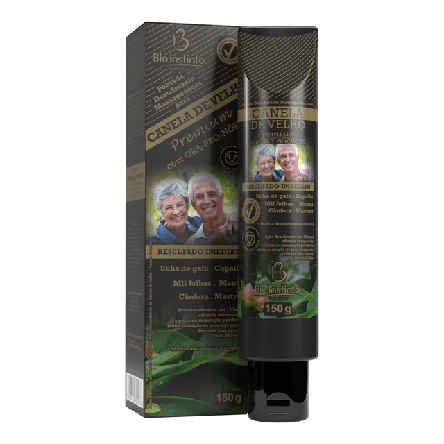 Pomada Massageadora Canela de Velho Premium com Ora-Pro-Nóbis