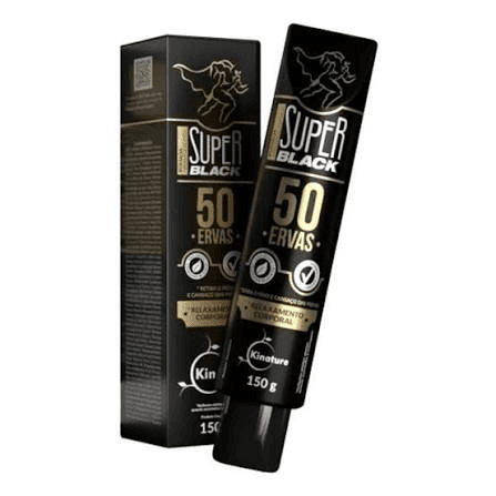 Pomada Desodorante Massageadora Super Black 50 Ervas Kinature